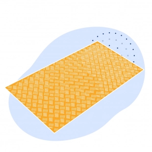 Алюминиевый рифленый лист даймонд 5.5х700х700 мм АМцС