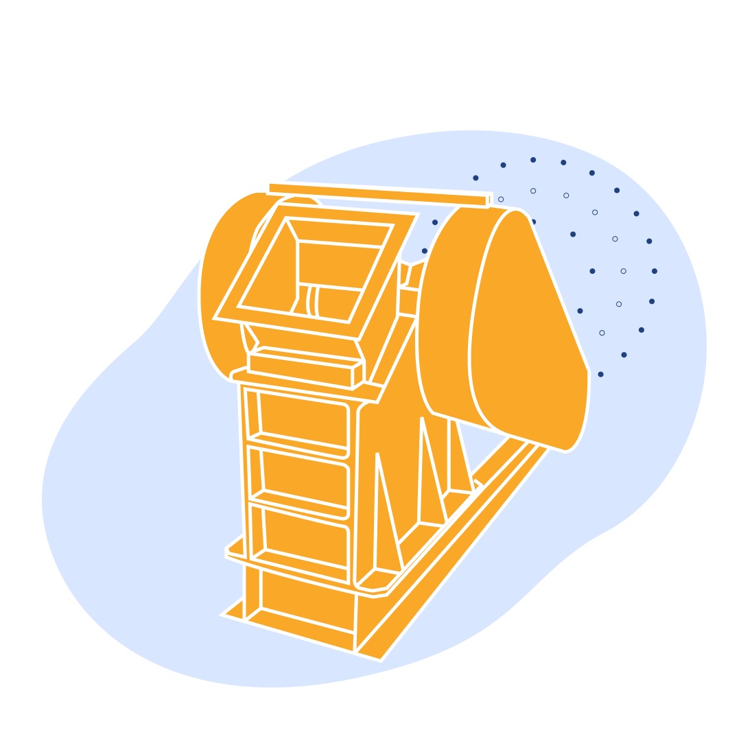 Дробилка щековая ДЩ 60х100 650х345х594 мм 1.1 кВт 130 кг