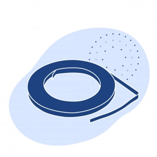 Лента с полимерным покрытием 0.45 мм ПЭ ГОСТ 34180-2017