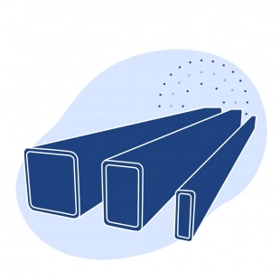 Труба профильная нержавеющая прямоугольная 60х20х1 мм AISI 304