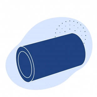 Полиэтиленовая газовая труба 140х5.4 мм SDR 26 ПЭ 80 желтая