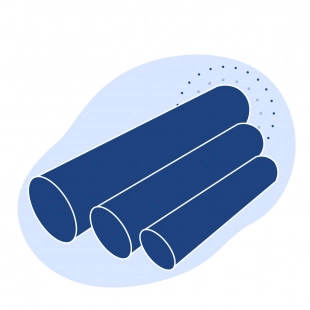 Труба ПНД водопроводная 180х24.6 мм SDR 7.4 ПЭ 100 ГОСТ 18599-2001